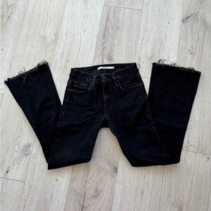 Hudson Jeans Black Mid-Rise Bootcut Jeans